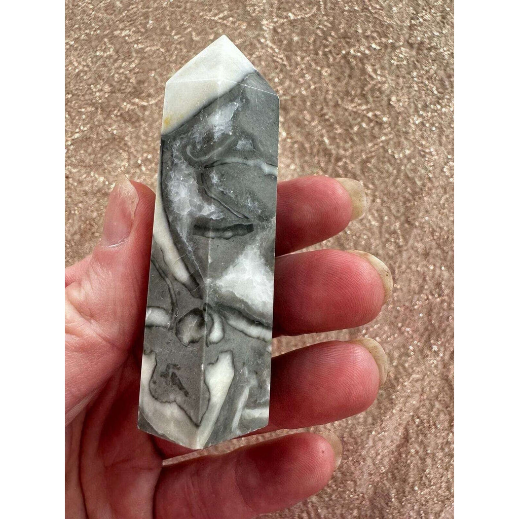 Thousand Eye Jasper Crystal Tower