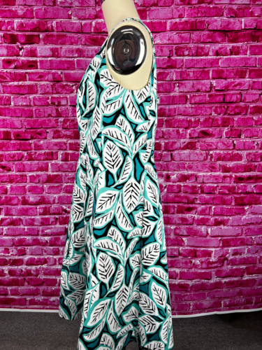 Ann Klein Print dress with pockets sz 10