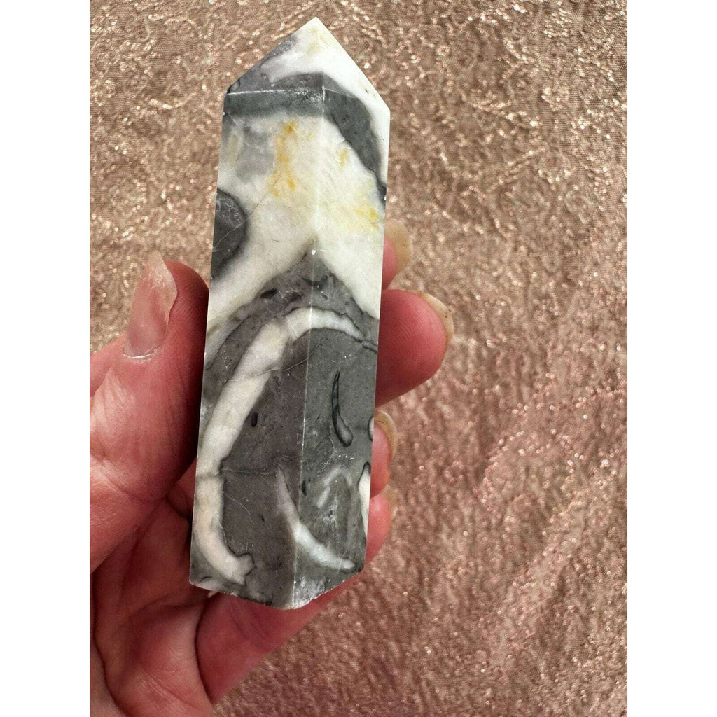 Thousand Eye Jasper Crystal Tower