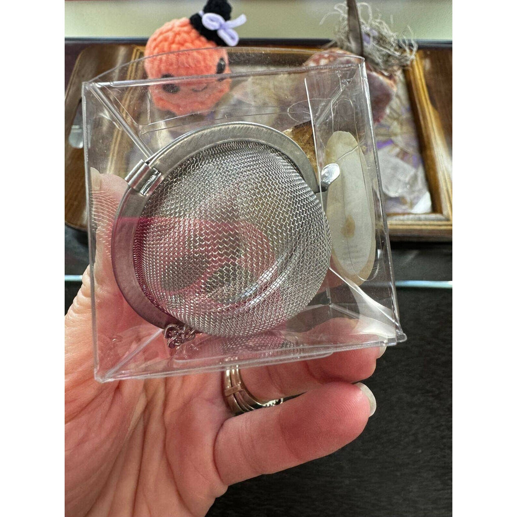 Citrine Quartz Crystal Tea Ball Strainer infuser