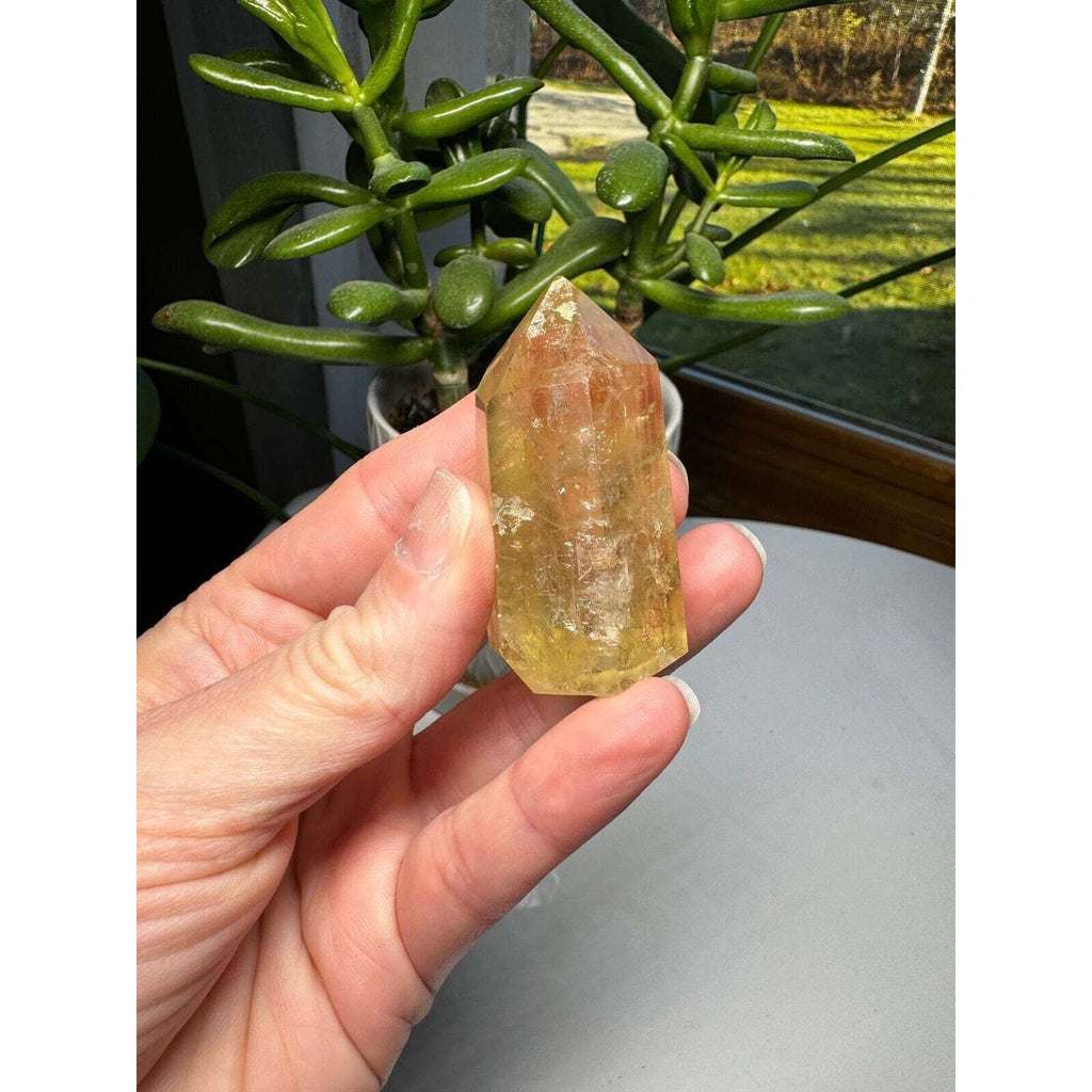 Citrine Crystal tower gem stone 2.25"