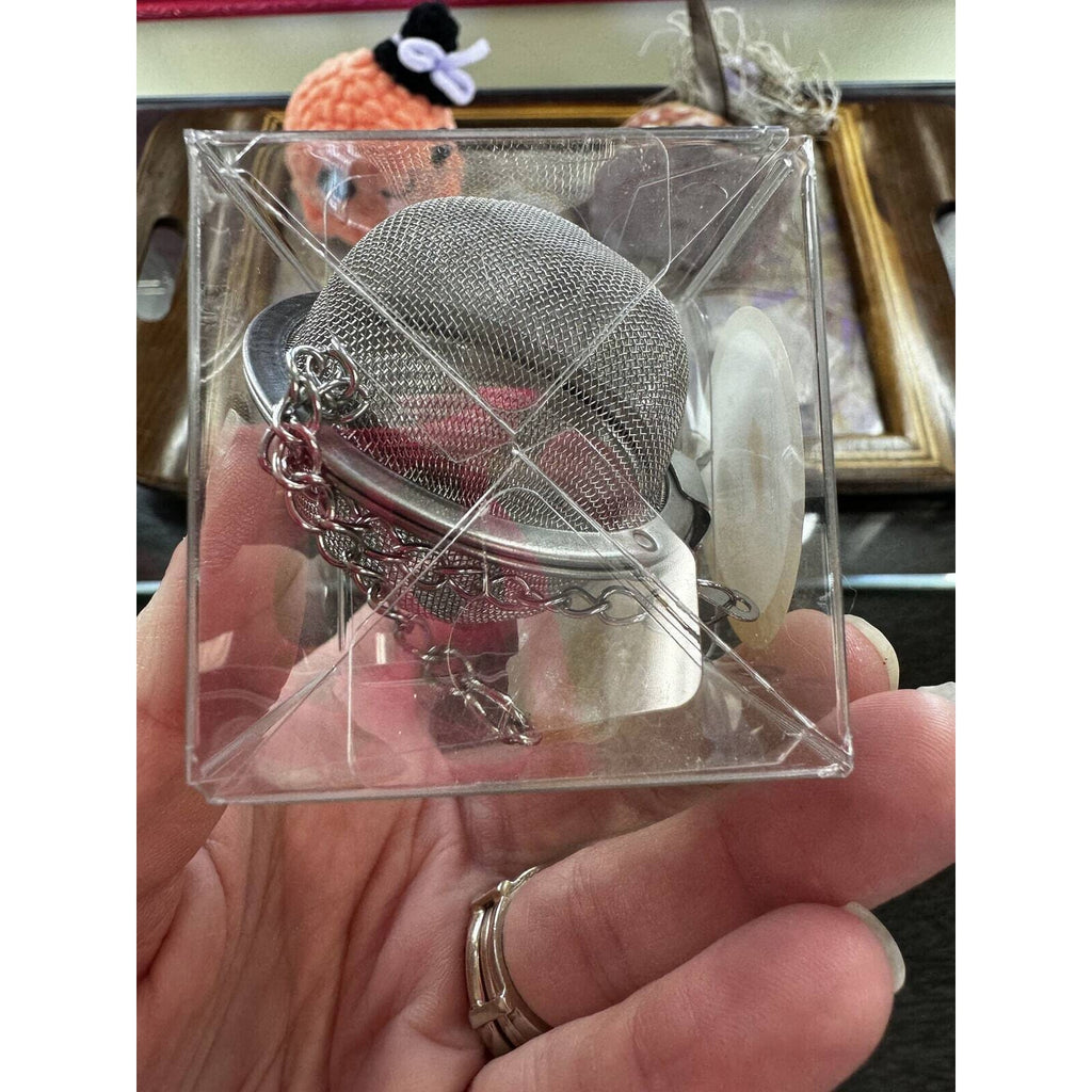 Citrine Quartz Crystal Tea Ball Strainer infuser