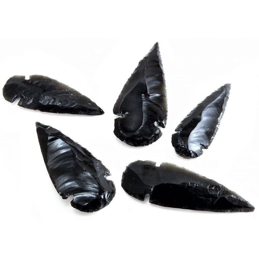Apache Tears Black Obsidian Arrowheads
