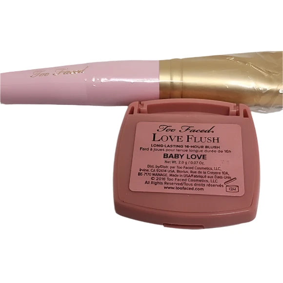 Too Faced mini Baby Love Flush Blush with Brush